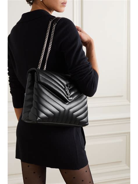 loulou small ysl shoulder bag in quilted leather|loulou medium ysl shoulder bag.